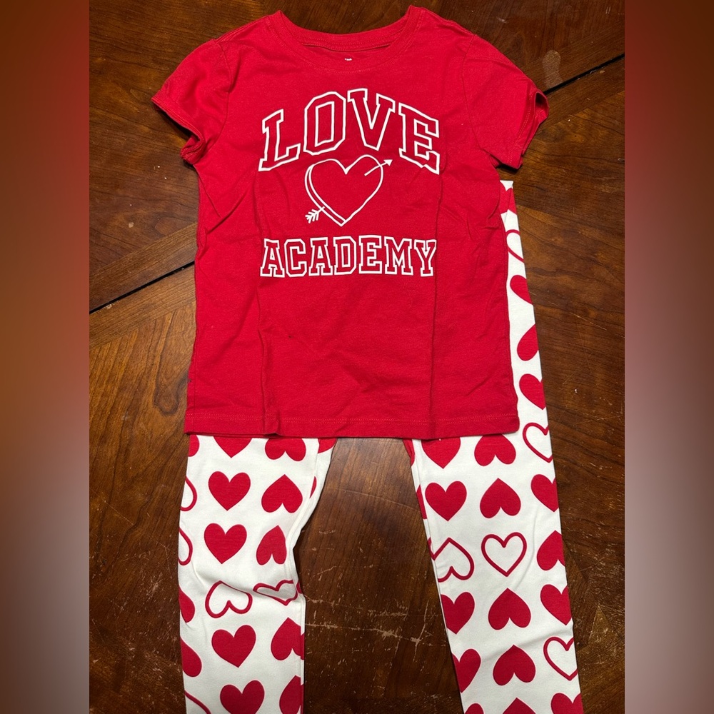 Girls Shirt and Tights Sz M